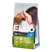 ELATO HOLISTIC для кошек для красивой и блестящей шерсти (РЫБА), 1,5 кг
